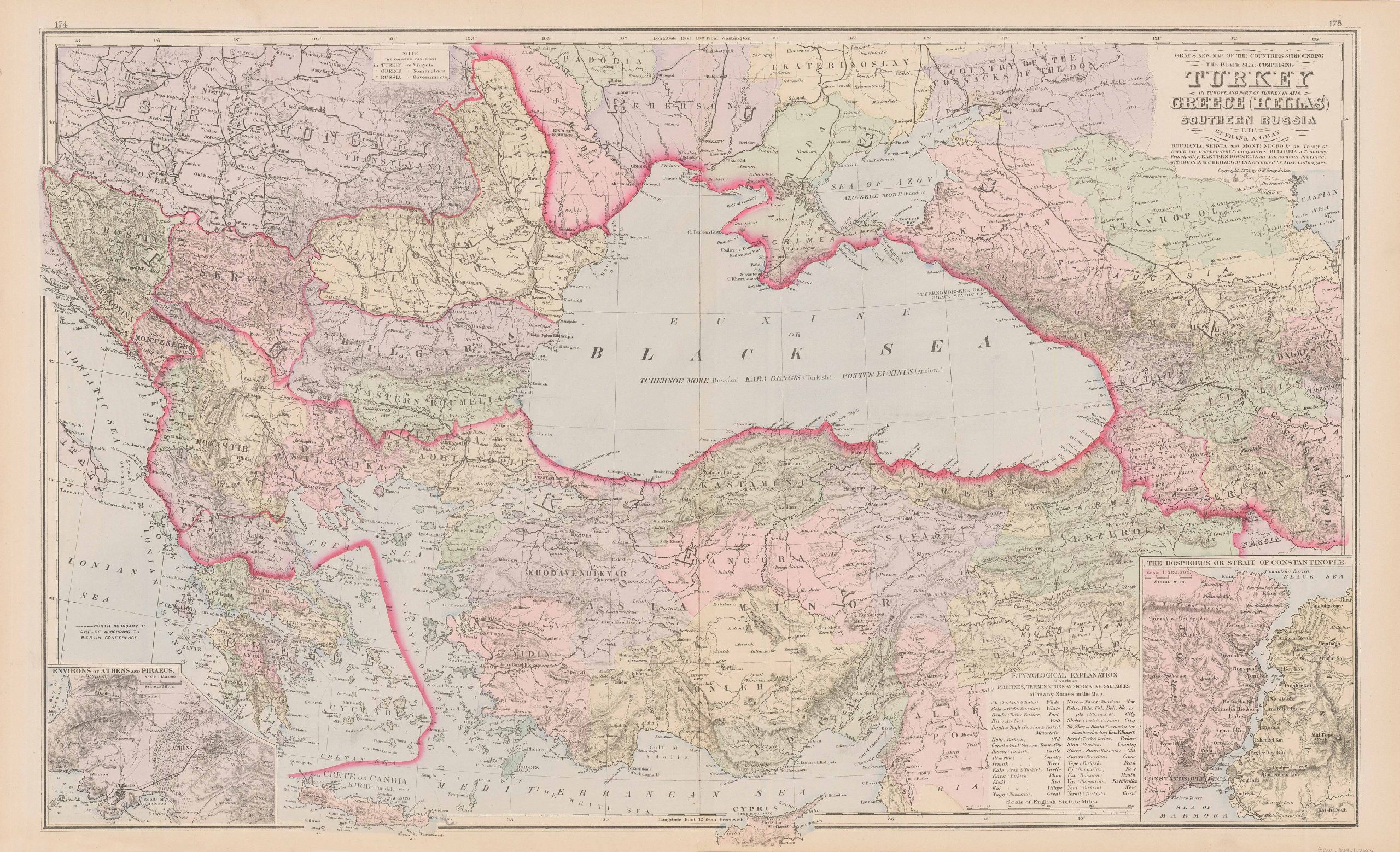 The Countries Surrounding The Black Sea Comprising Turkey In Europe And