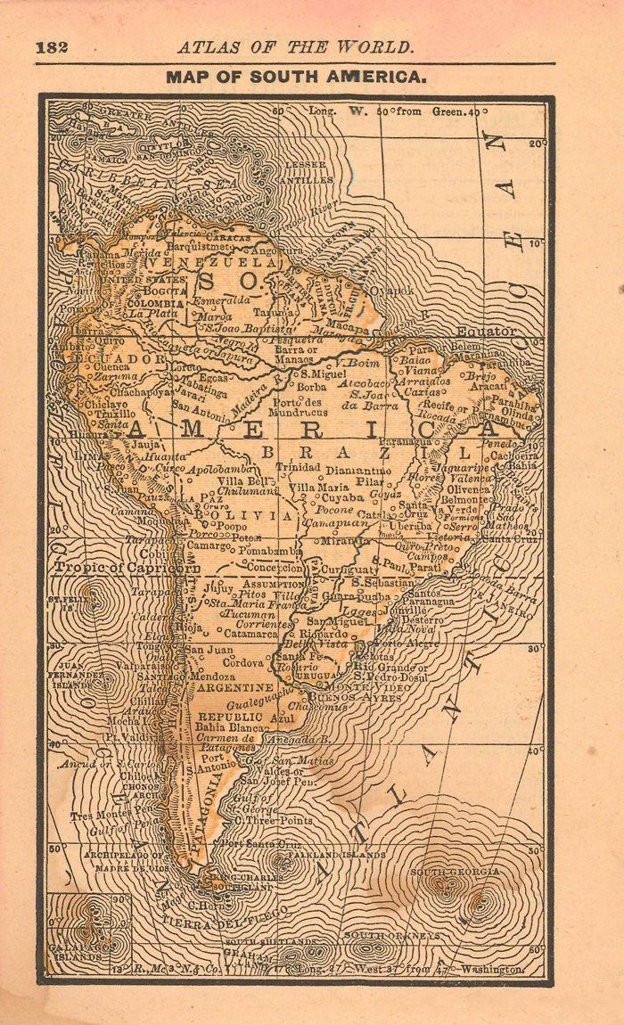 Map Of Cuba Art Source International   POCKET 1887 S AMERICA 700x1150 