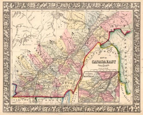 Vintage Antique Canada Maps