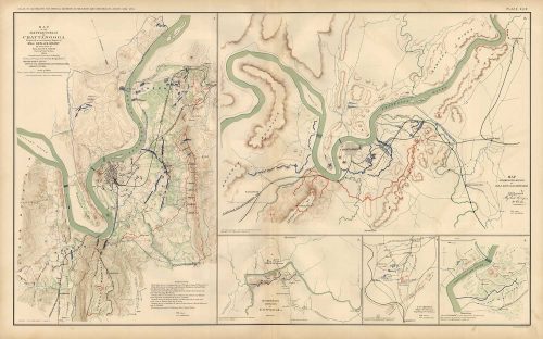 Civil War Atlas; 1892; Plate 49; Map Battlefield Chattanooga