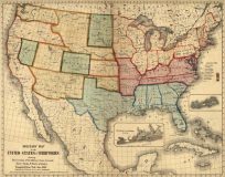 Old map of America