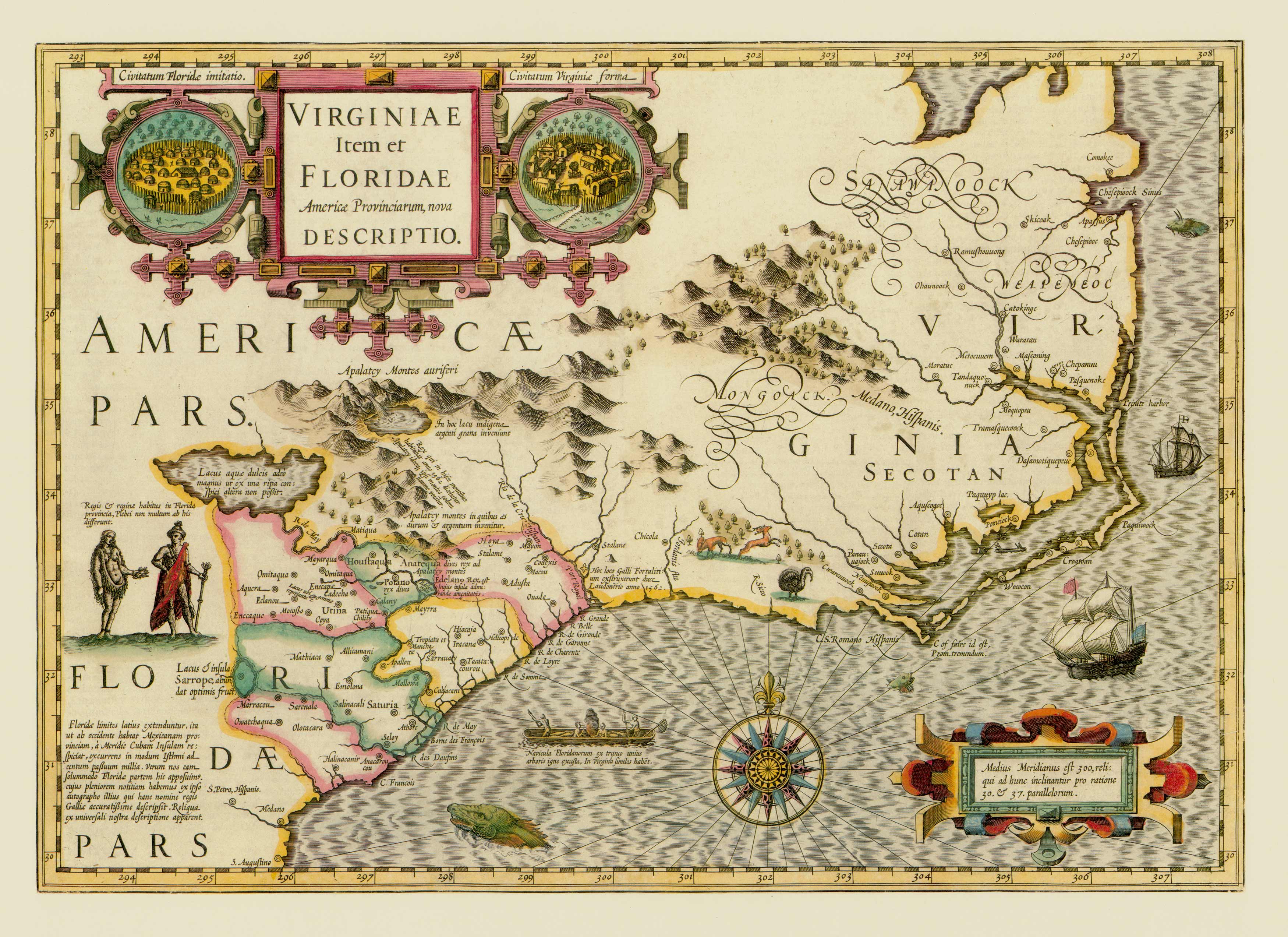 The American Southeast in 1606 (Virginia and Florida)