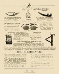 Ski Accessories - 1934-1935 Season
