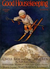 Vintage Skiing Magazine Cover - Good Housekeeping
