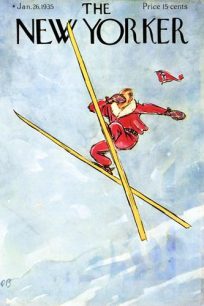 Vintage Skiing Magazine Cover - The New Yorker