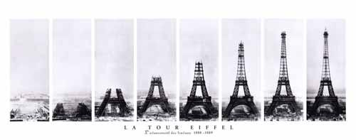 La Tour Eiffel L Avancement Des Travaux 18 18 Art Source International