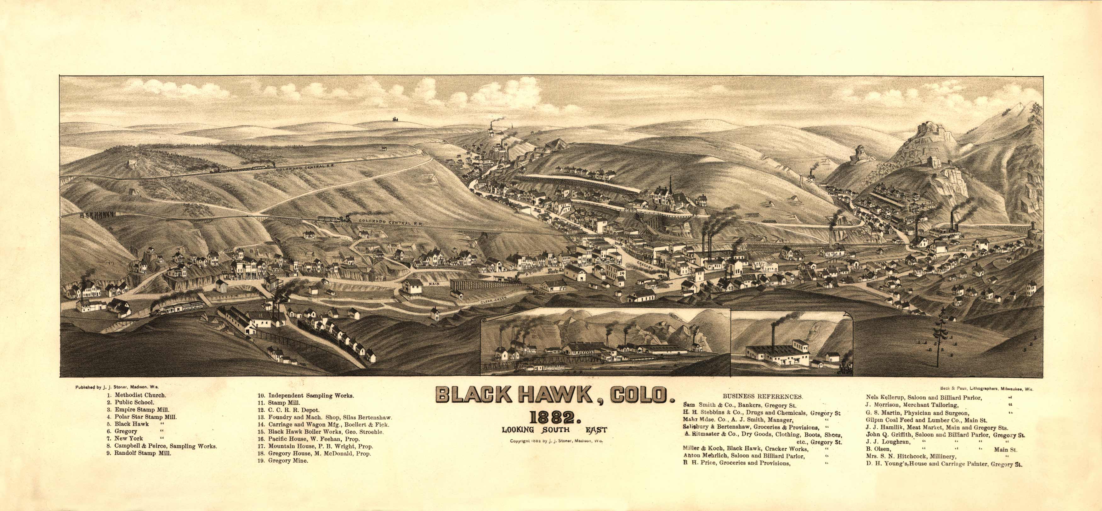 Bird's eye view of Black Hawk