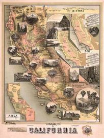 The Unique Map of California: 1888