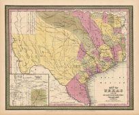 Map of Texas from the most recent authorities