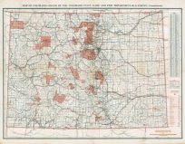 Map of Colorado - Issued by the Colorado State Game and Fish Department