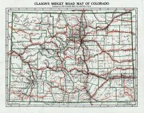 Clason's Midget Road Map of Colorado