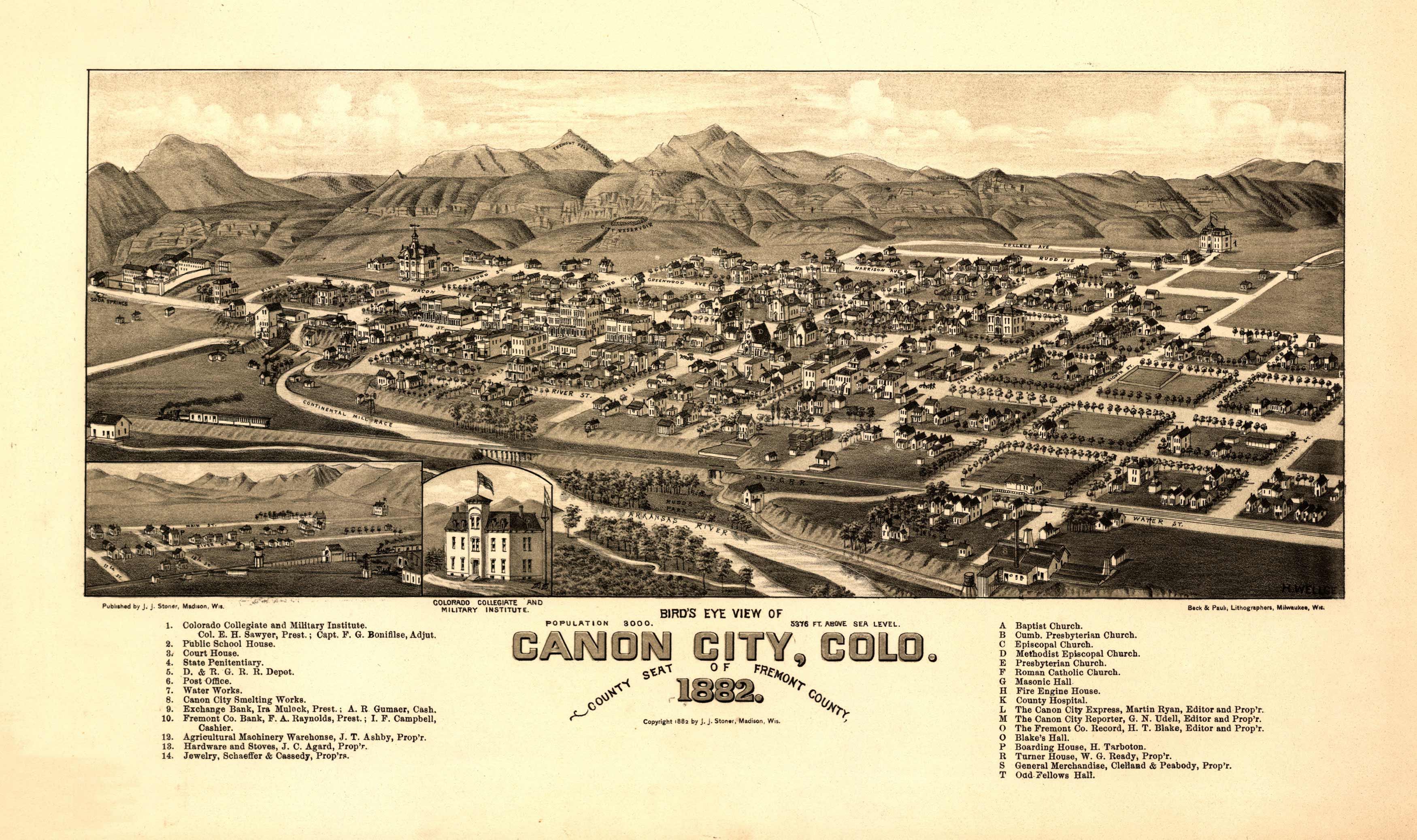 Bird's Eye View of Canon City Bird's Eye View of Canon City