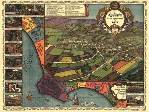 Los Angeles as it appeared in 1871