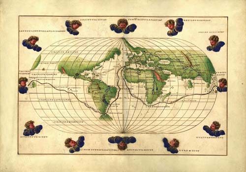 Battista Agnese World Map