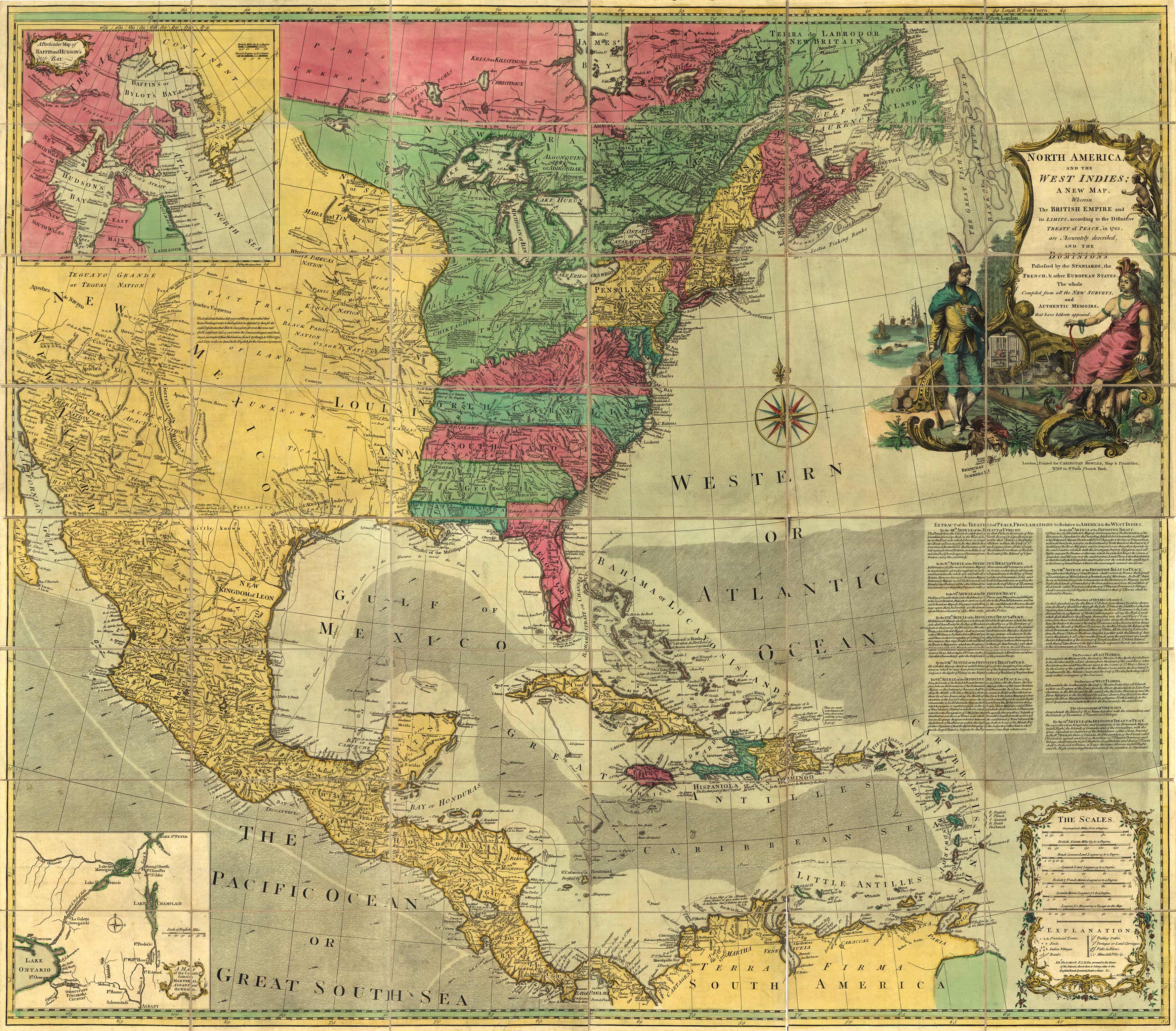 North America and the West Indies - A New Map