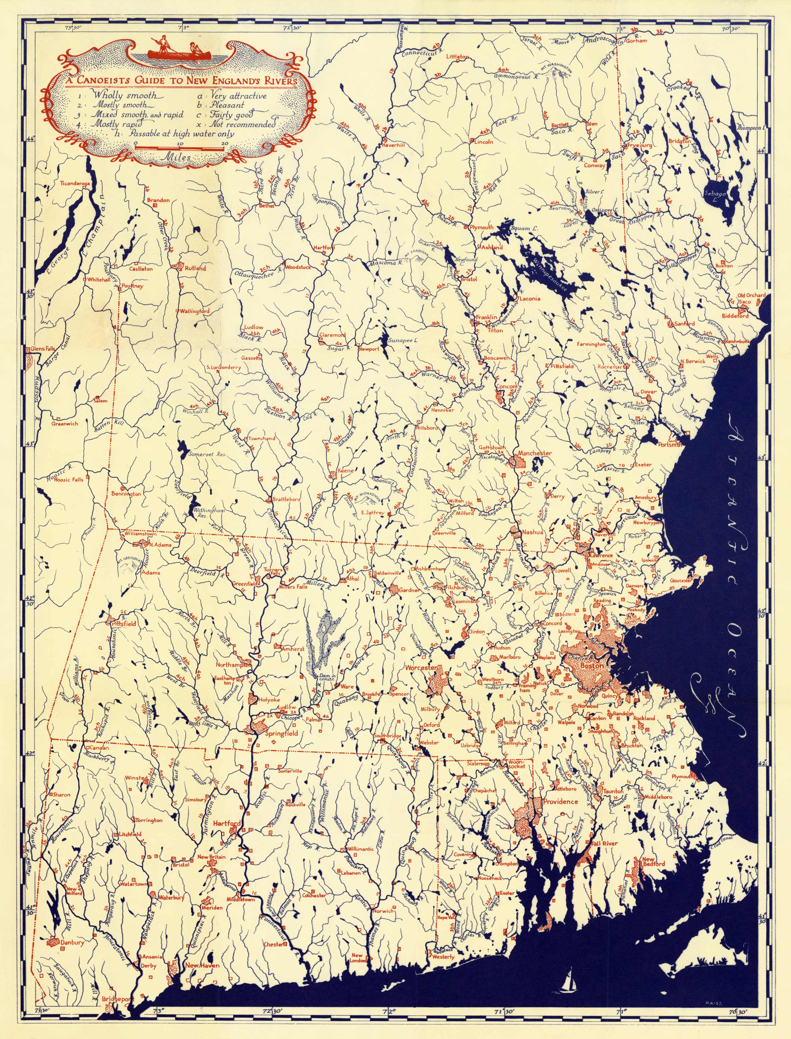 A Canoeist's Guide to New England Rivers