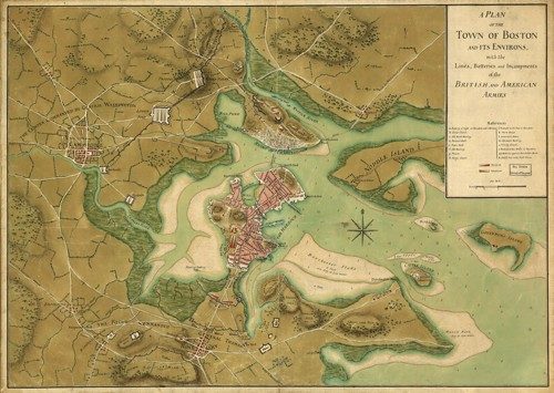 A Plan of the Town of Boston and its Environs