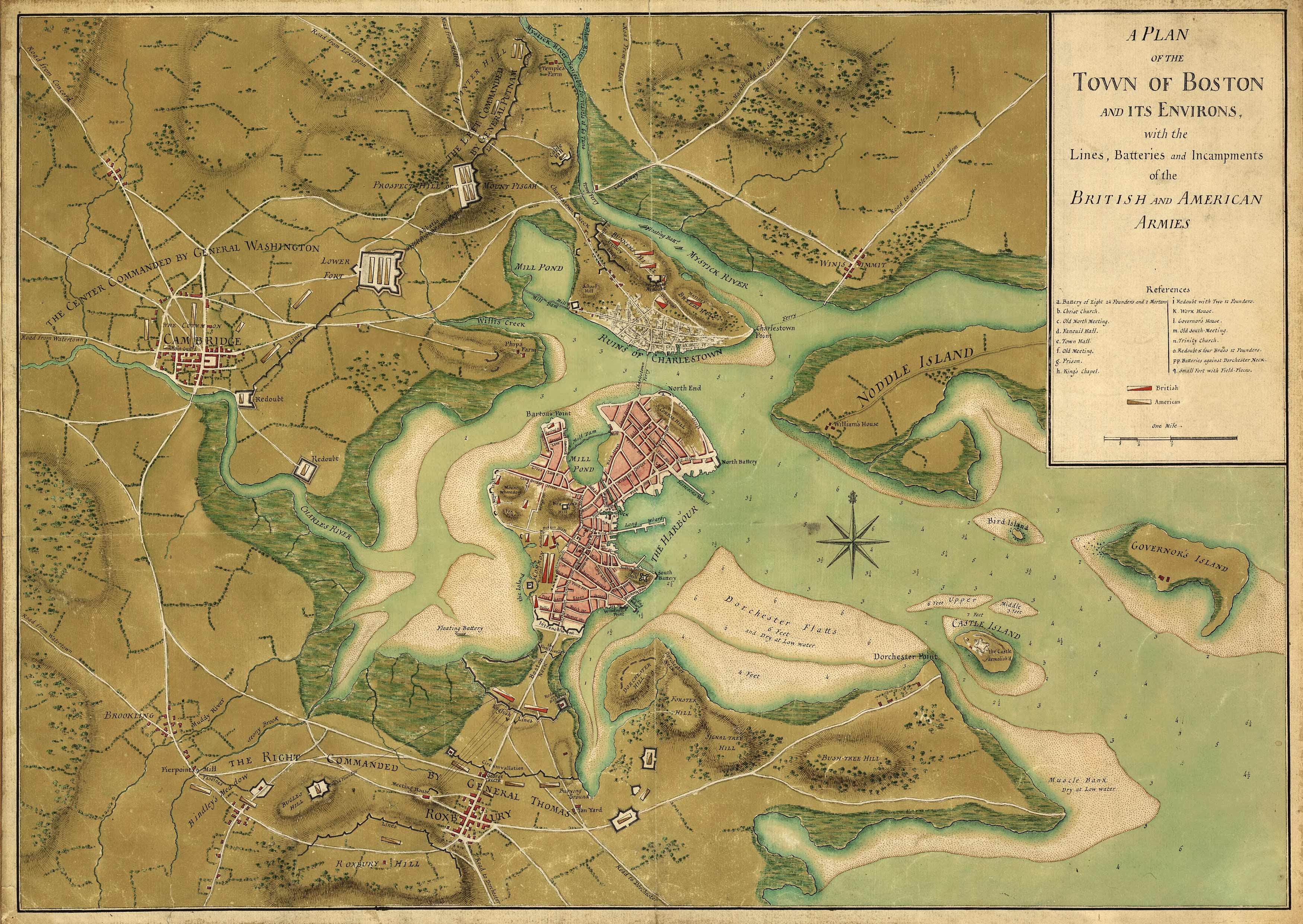 A Plan of the Town of Boston and its Environs A Plan of the Town of Boston and its Environs