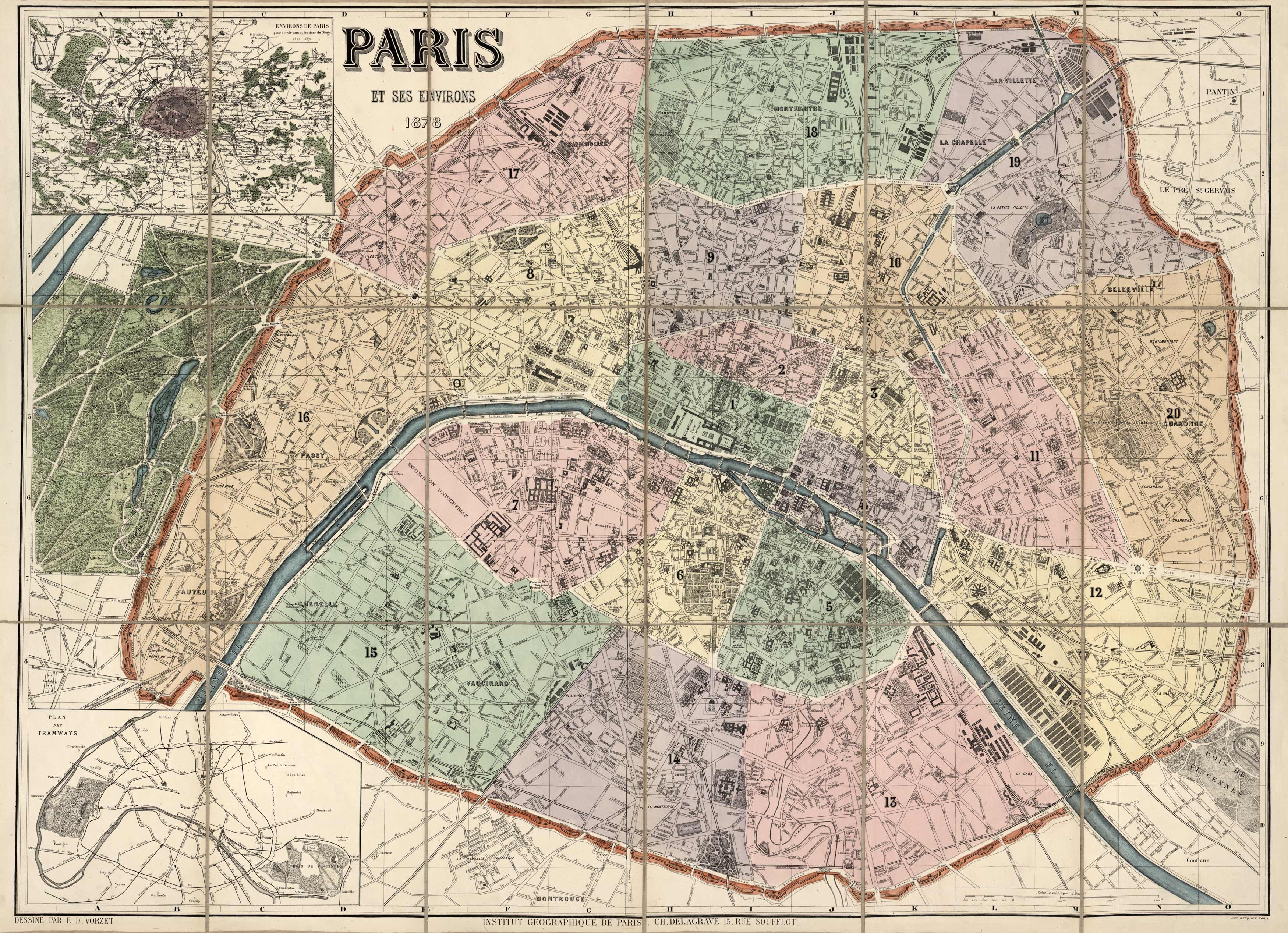 Paris et ses environs : 1878 (Paris and its environs: 1878)