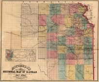 Mitchell's Sectional Map of Kansas