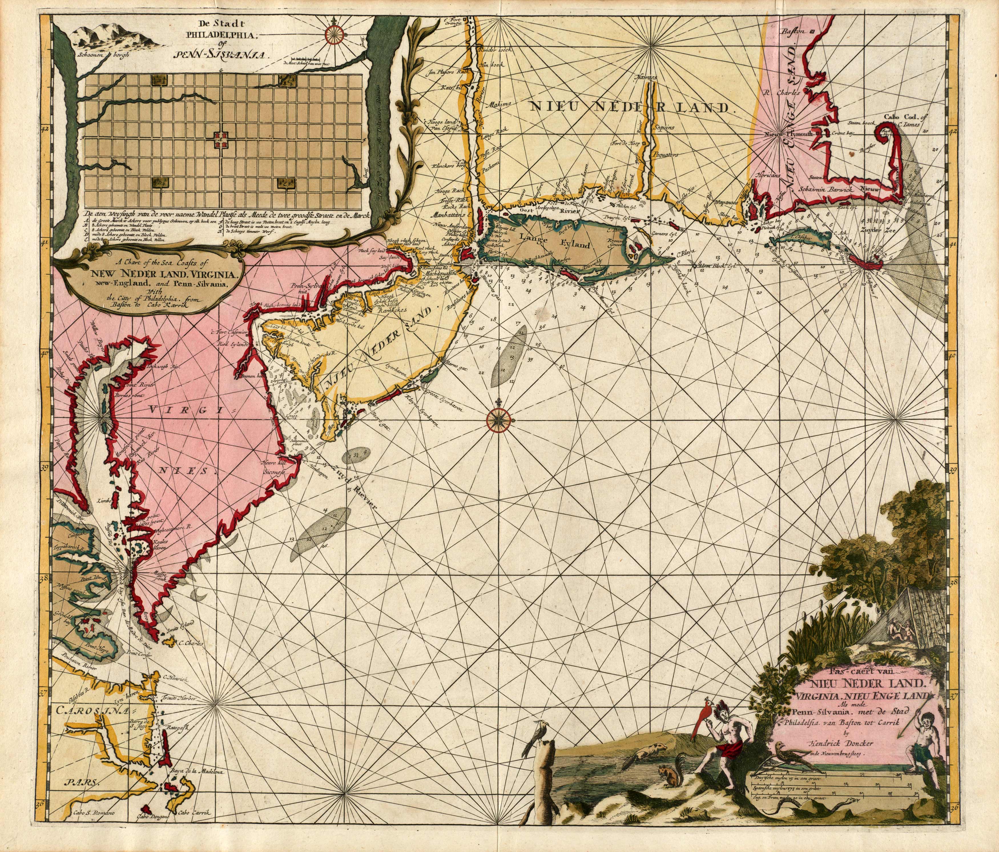 Pas-caert van Nieu Nederland