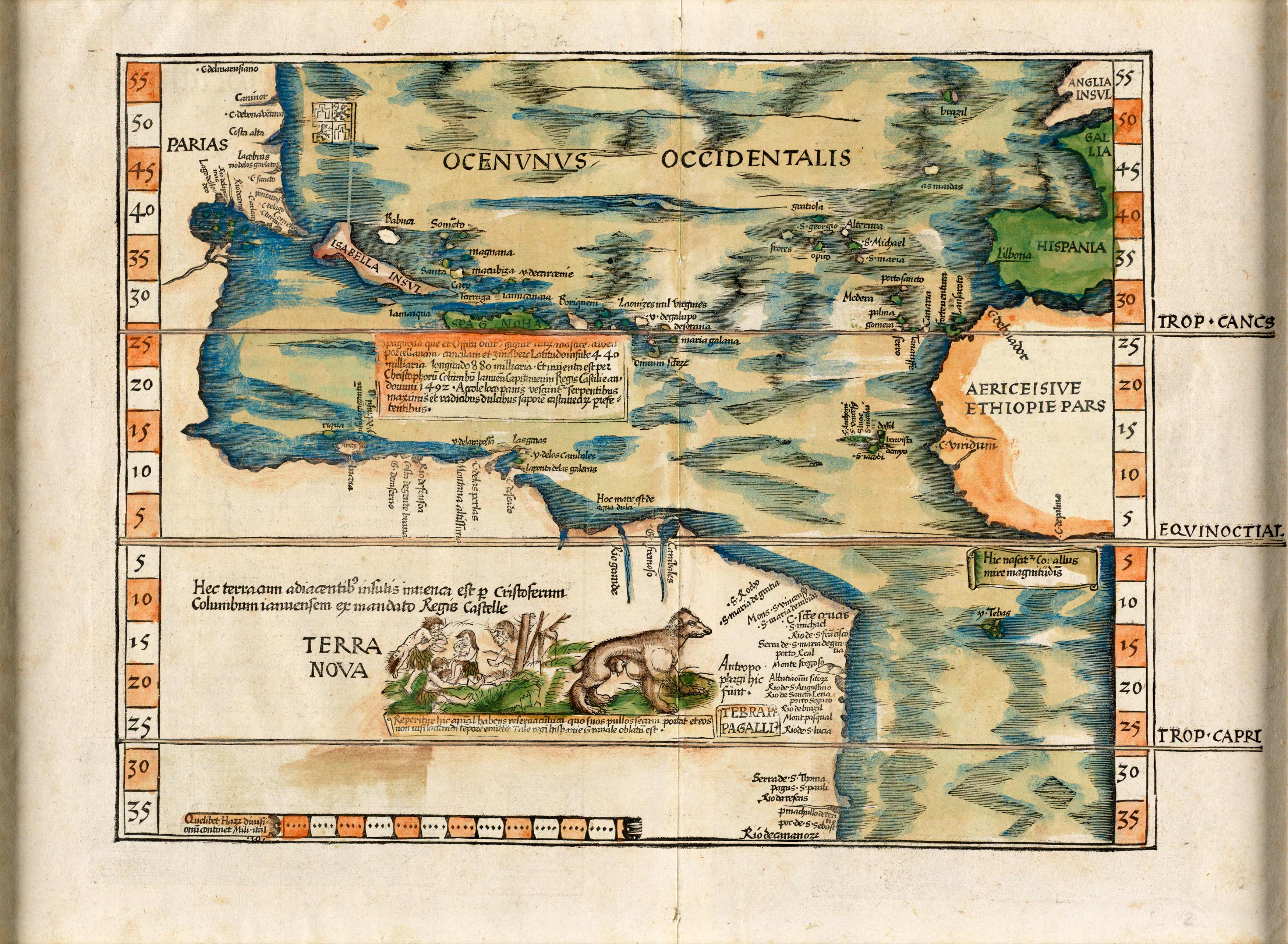 Oceani occidetalis seu terre nove tabula