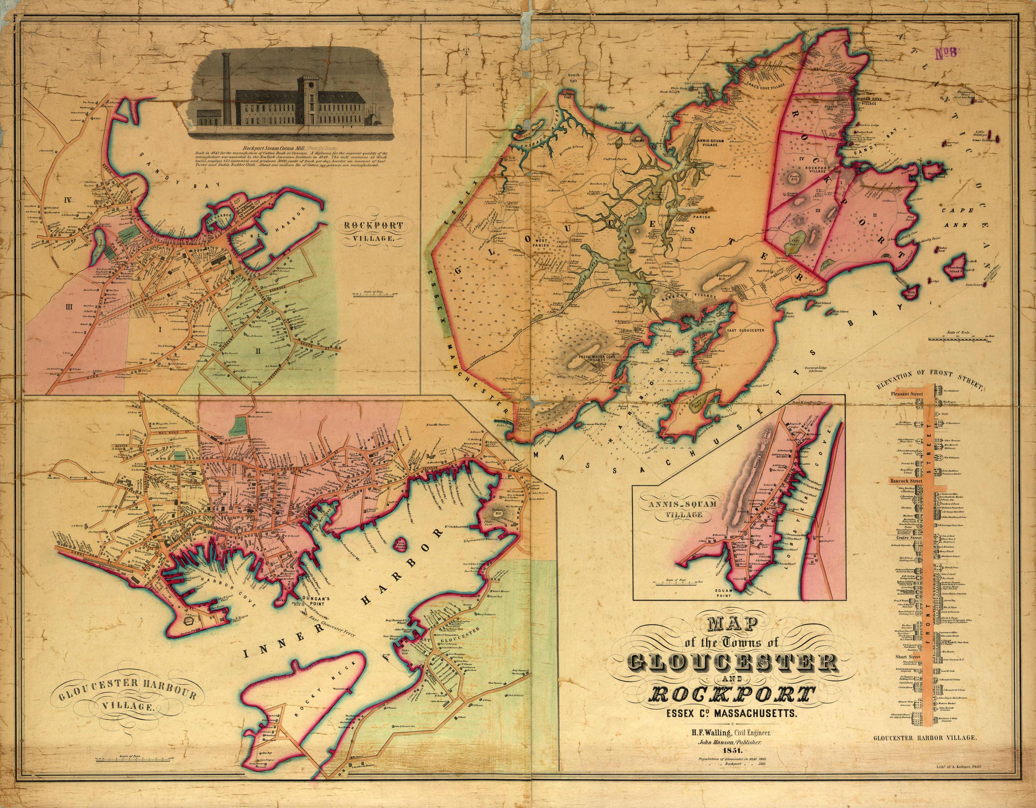 Map of the Towns of Gloucester and Rockport Map of the Towns of Gloucester and Rockport