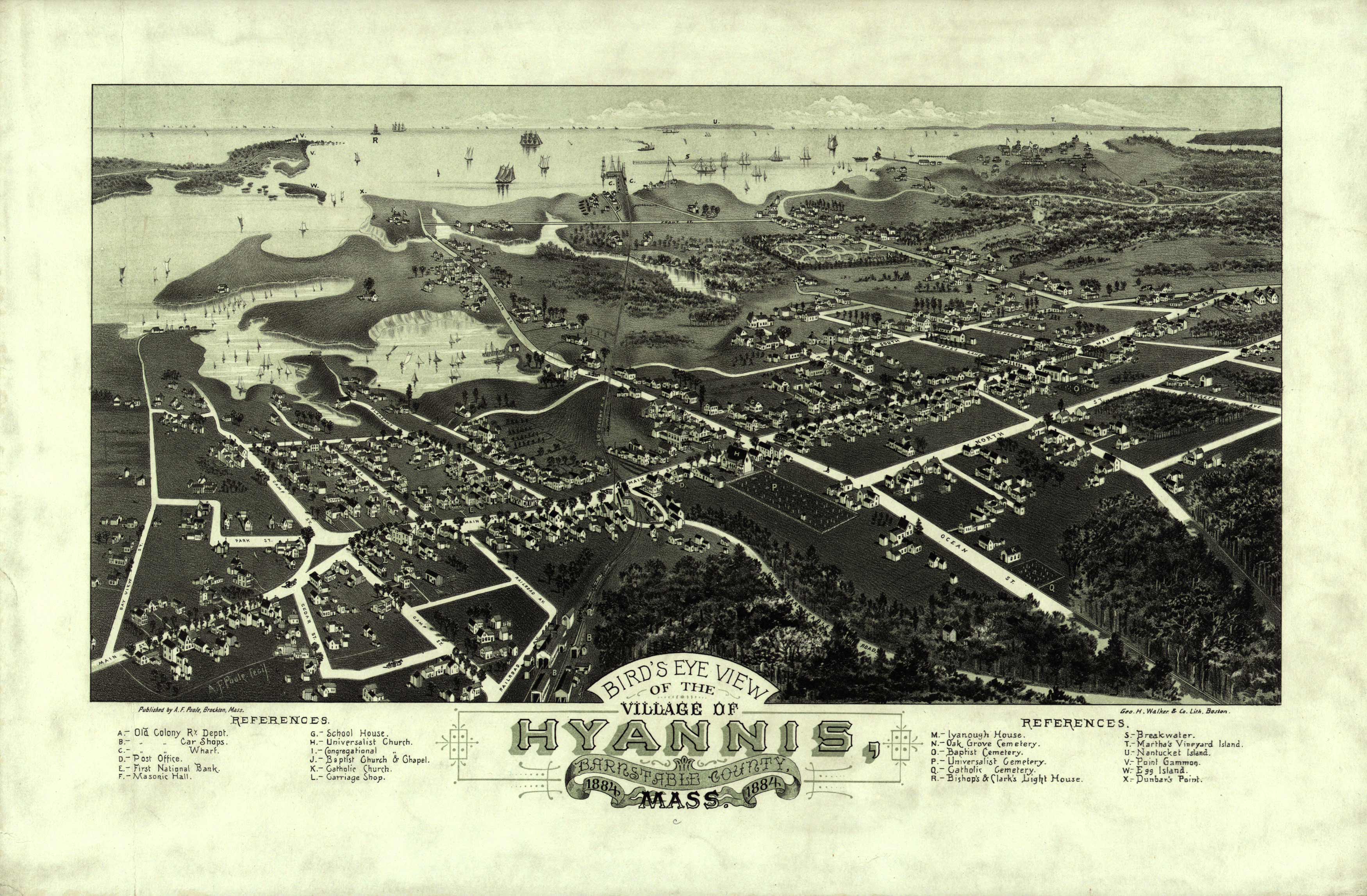 Bird's Eye View of the Village of Hyannis Bird's Eye View of the Village of Hyannis