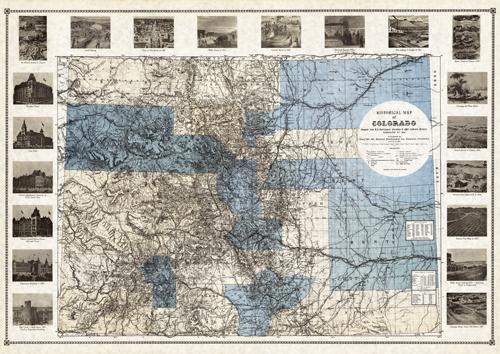 Historical Map of Colorado 1881 Historical Map of Colorado 1881