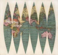 Rand McNally's Twelve Inch Terrestrial Globe Gores