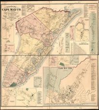 Topographical map of Cape May