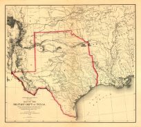 Map of the Military Department of Texas 1859