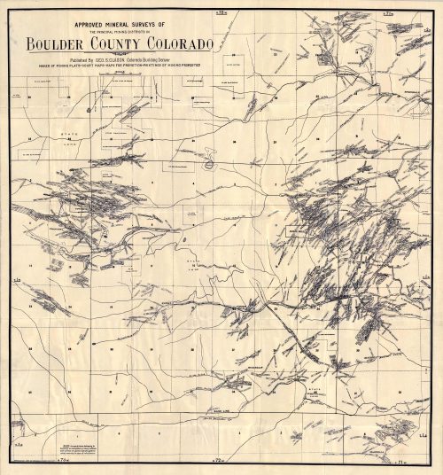Approved Mineral Surveys of Boulder County
