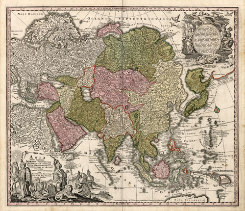 Asia Cum Omnibus Imperiis Provinciis Statibus et Insulis Iuxta Observationes Recentissimas et Accuratissimas Correcte et Adornata Asia Cum Omnibus Imperiis Provinciis Statibus et Insulis Iuxta Observationes Recentissimas et Accuratissimas Correcte et Adornata