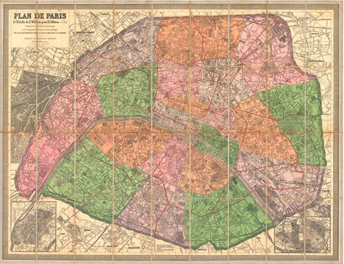 Plan de Paris a l'Echelle de 2 Millim Plan de Paris a l'Echelle de 2 Millim