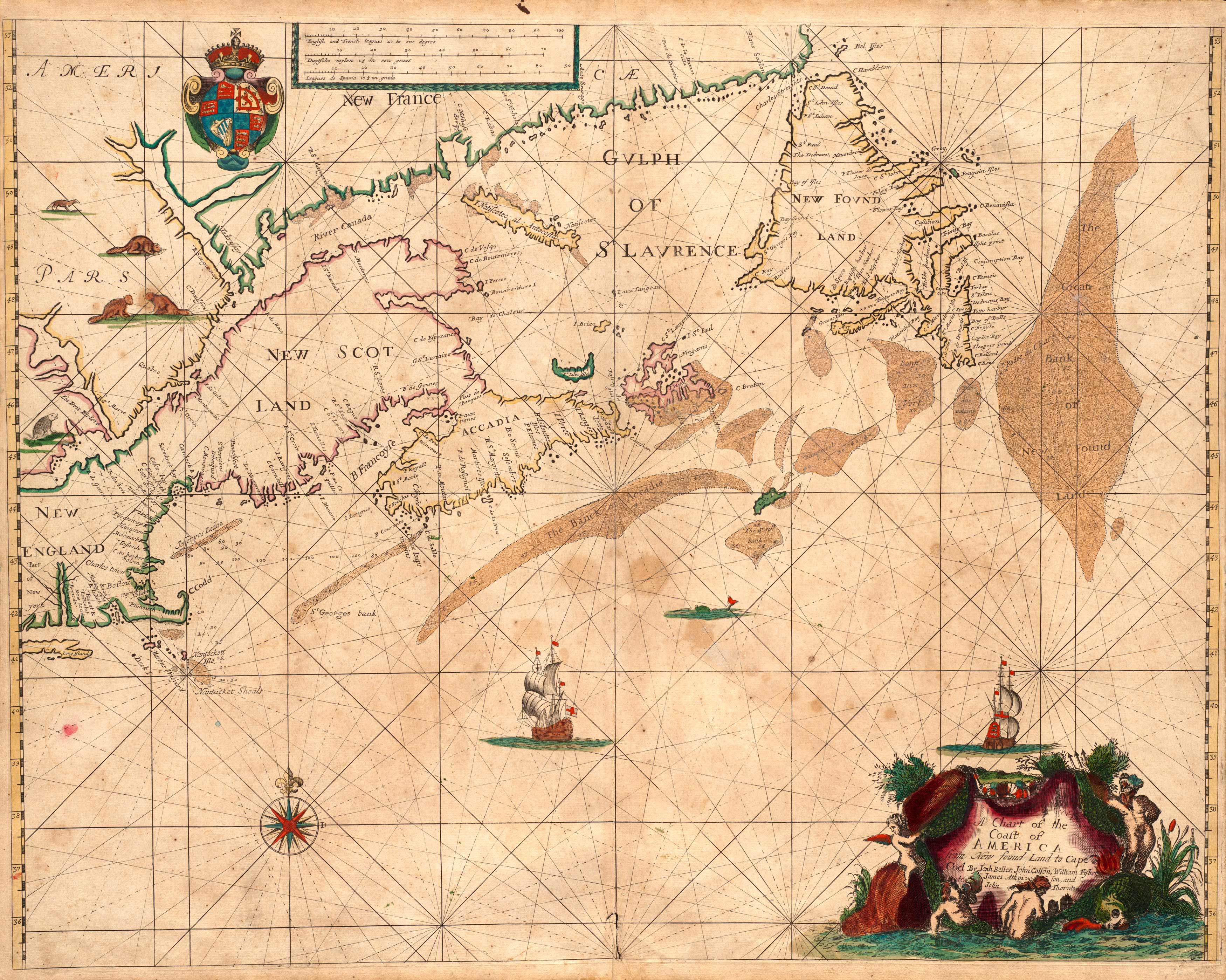 A Map of New England and New York A Map of New England and New York