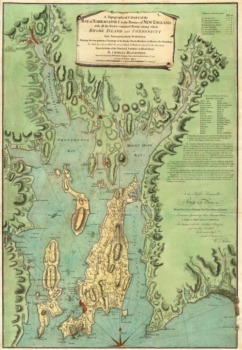 A Topographical Chart of the Bay of Narraganset in the Province of New England