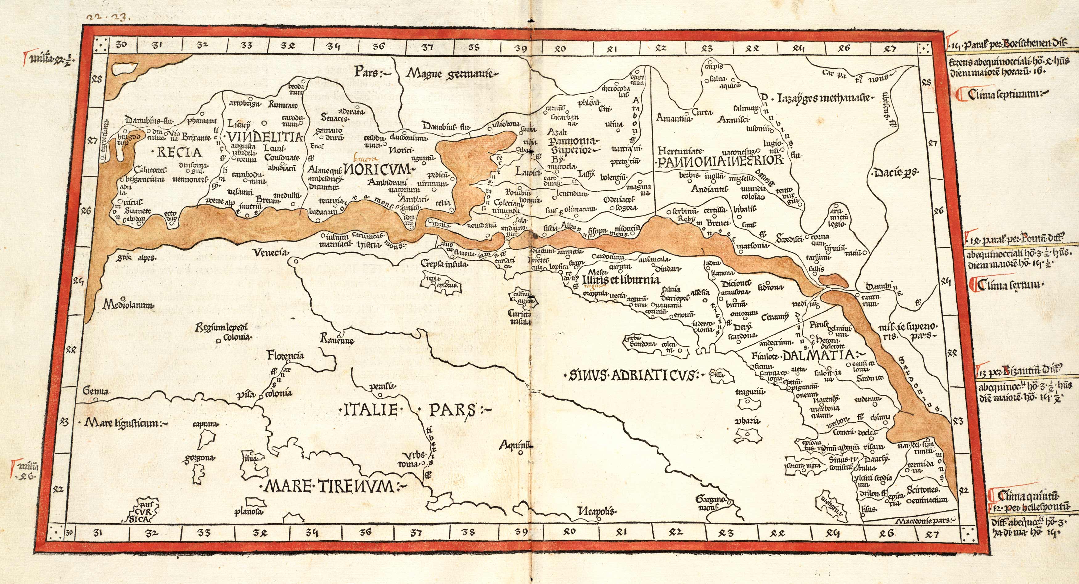 Quinta Europe tabula continet Rhetia Quinta Europe tabula continet Rhetia