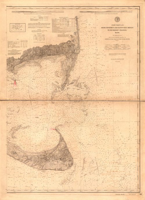 Coast Chart No. 11 From Monomoy and Nantucket Shoals to Muskeget Channel Mass