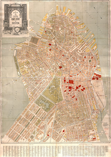 Map of the Central Business District of Boston