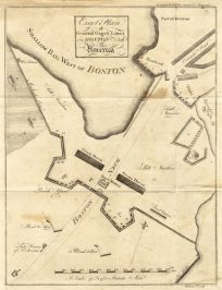 Exact Plan of General Gage's Lines on Boston Neck in America