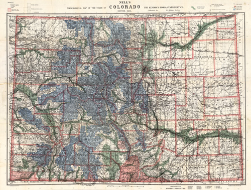 Nell's Topographical Map of the State of Colorado Nell's Topographical Map of the State of Colorado
