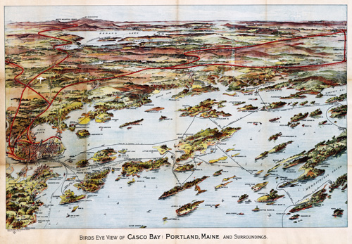 Birds Eye View of Casco Bay Birds Eye View of Casco Bay