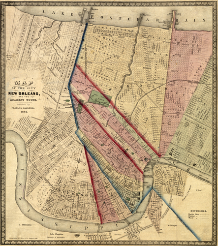 Map of the City of New Orleans Map of the City of New Orleans