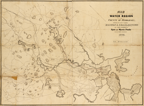 Map of the Water Region of the County of Middlesex Map of the Water Region of the County of Middlesex