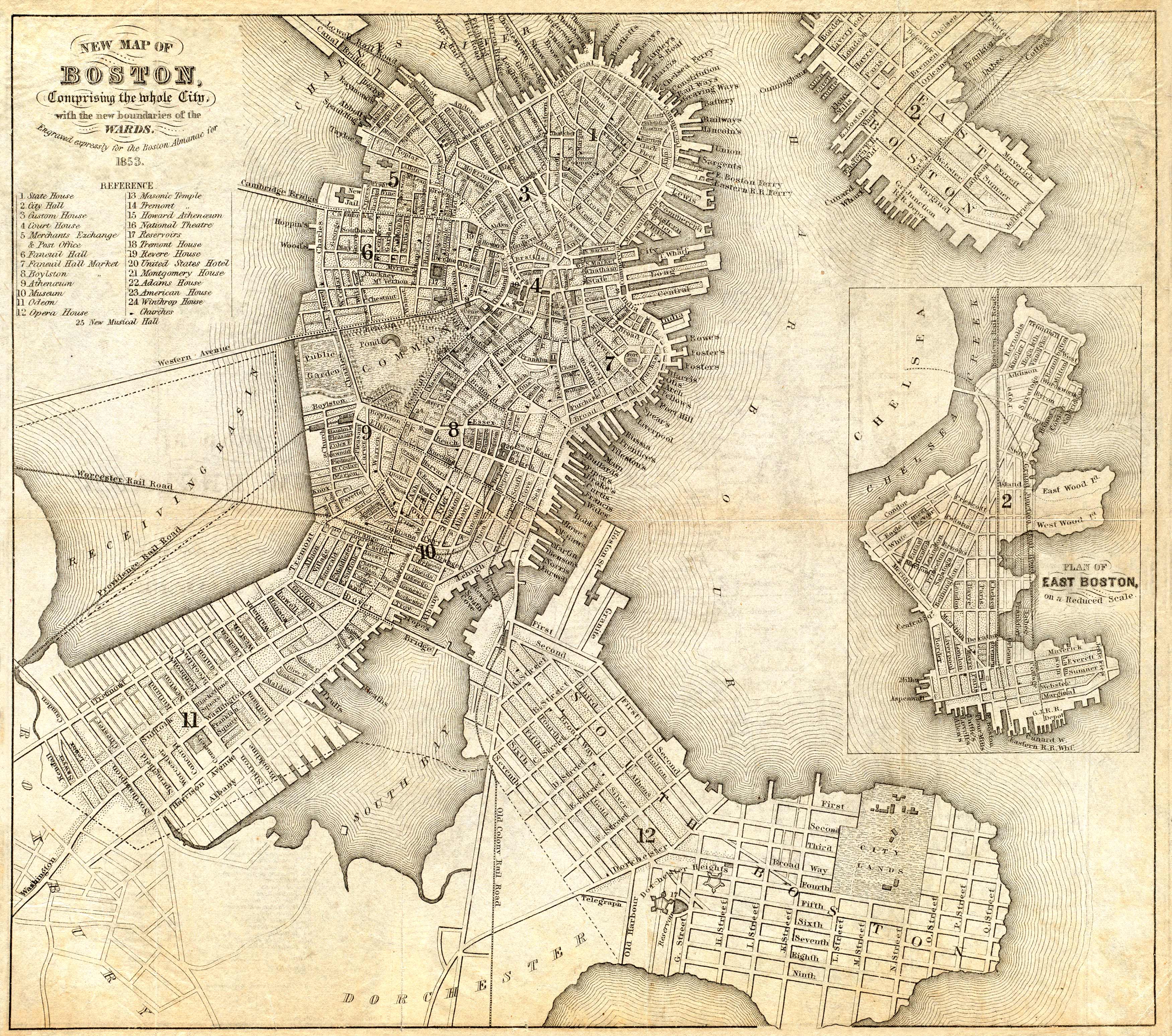 New map of Boston New map of Boston