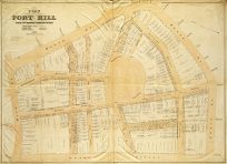 Plan of Fort Hill showing street improvements as adopted by the City Council