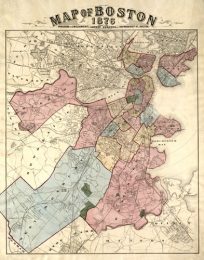 Map of Boston 1876
