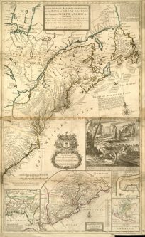 A new and exact map of the dominions of the King of Great Britain on ye continent of North America