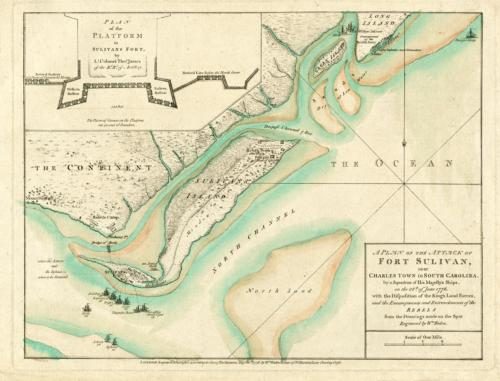 A Plan of the Attack of Fort Sulivan